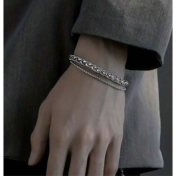 Double Chain Bracelet - Picture 2 of 5